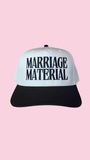 Marriage Material Canvas Trucker Hat