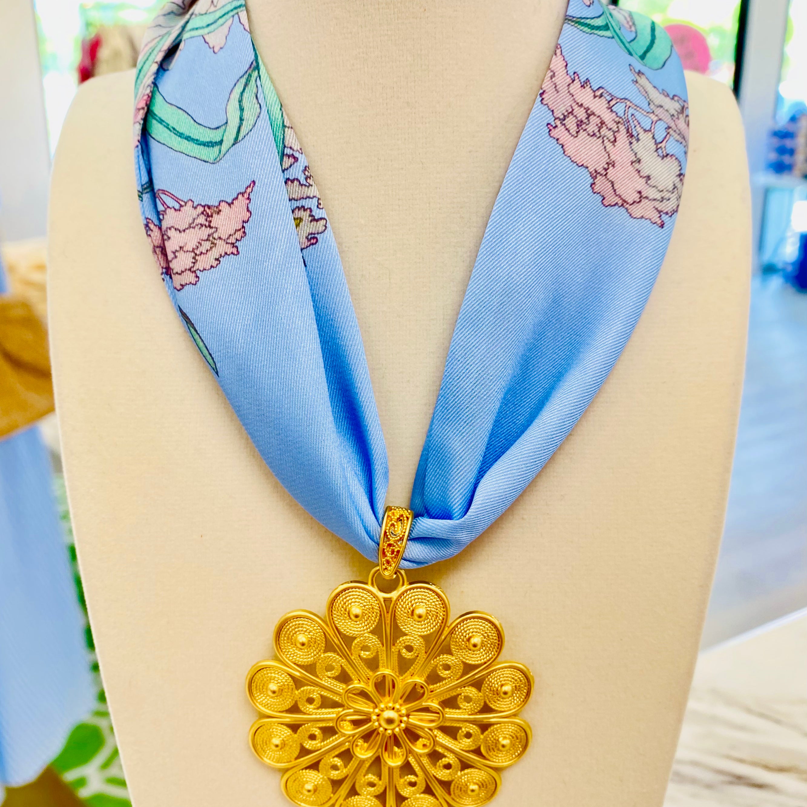 Tigerbud Scarf Necklace