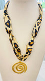 Wild Spots Scarf Necklace