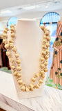 Gold Beaded Bubble Layer Necklace