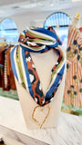 Cheetah Love Scarf Necklace - Brown