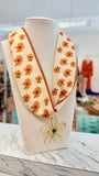 Fall Flowers Scarf Neclace