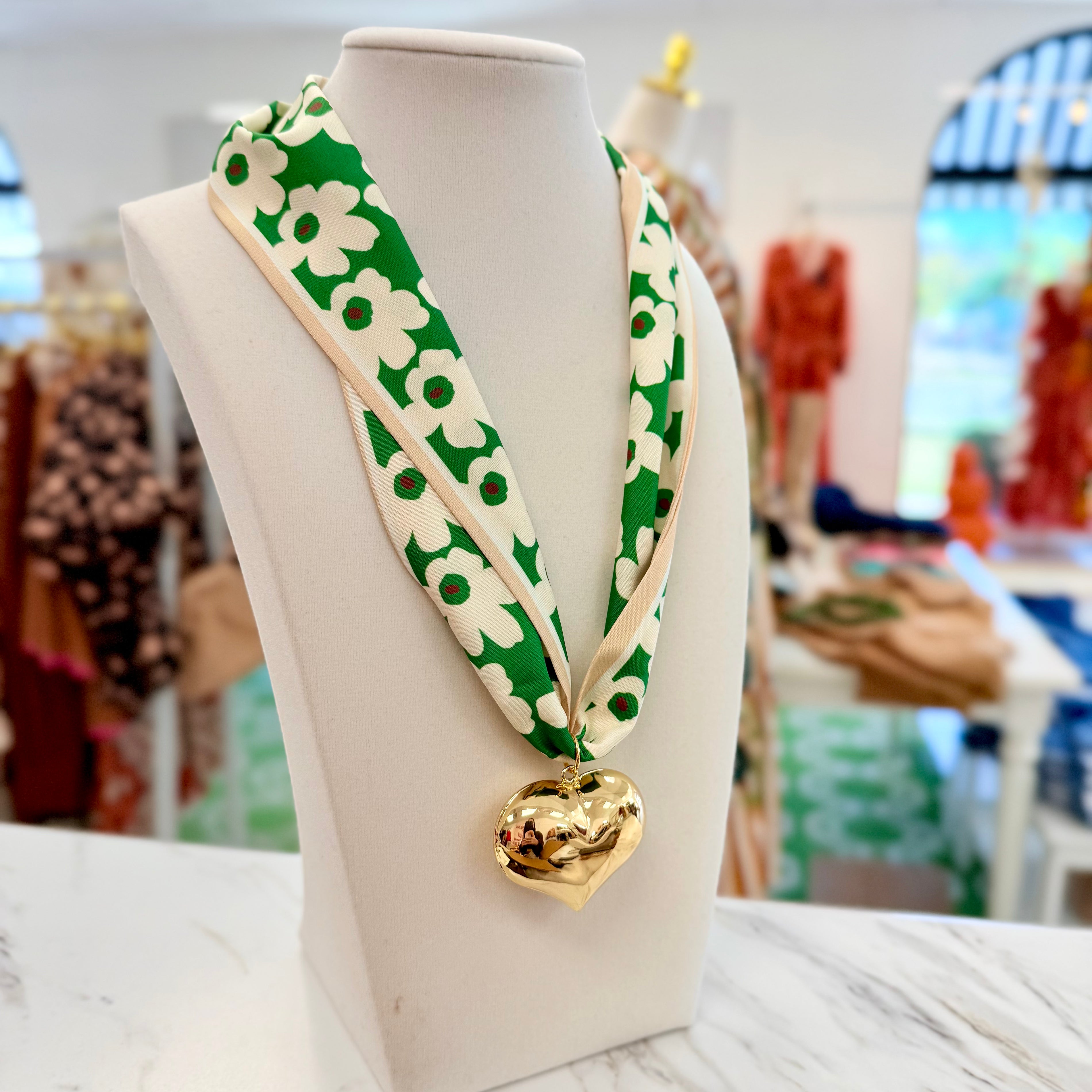 Lucky Charm Scarf Necklace