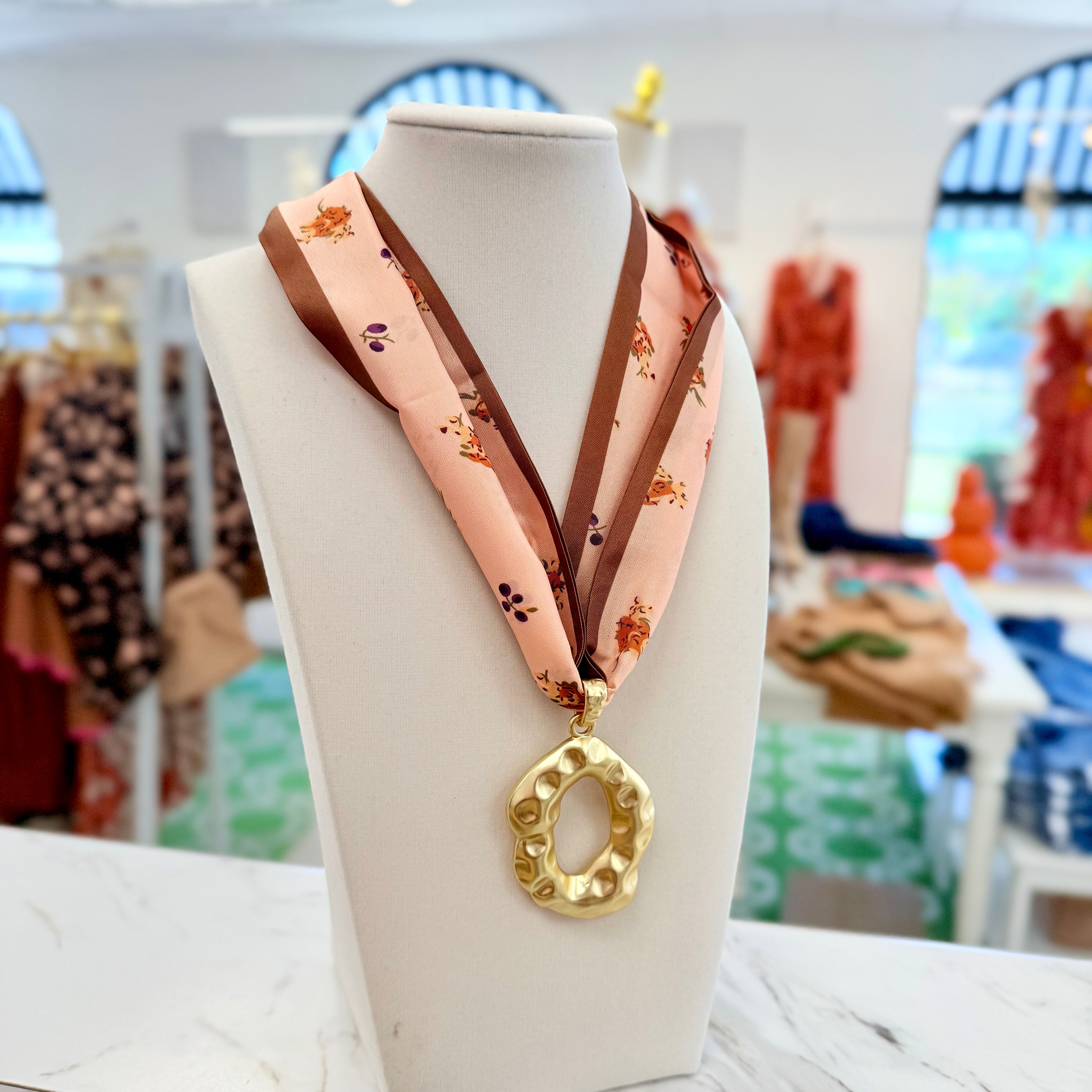 Sunny Day In The Vineyard Scarf Necklace