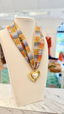 For The Love Of Plaid Scarf Necklace