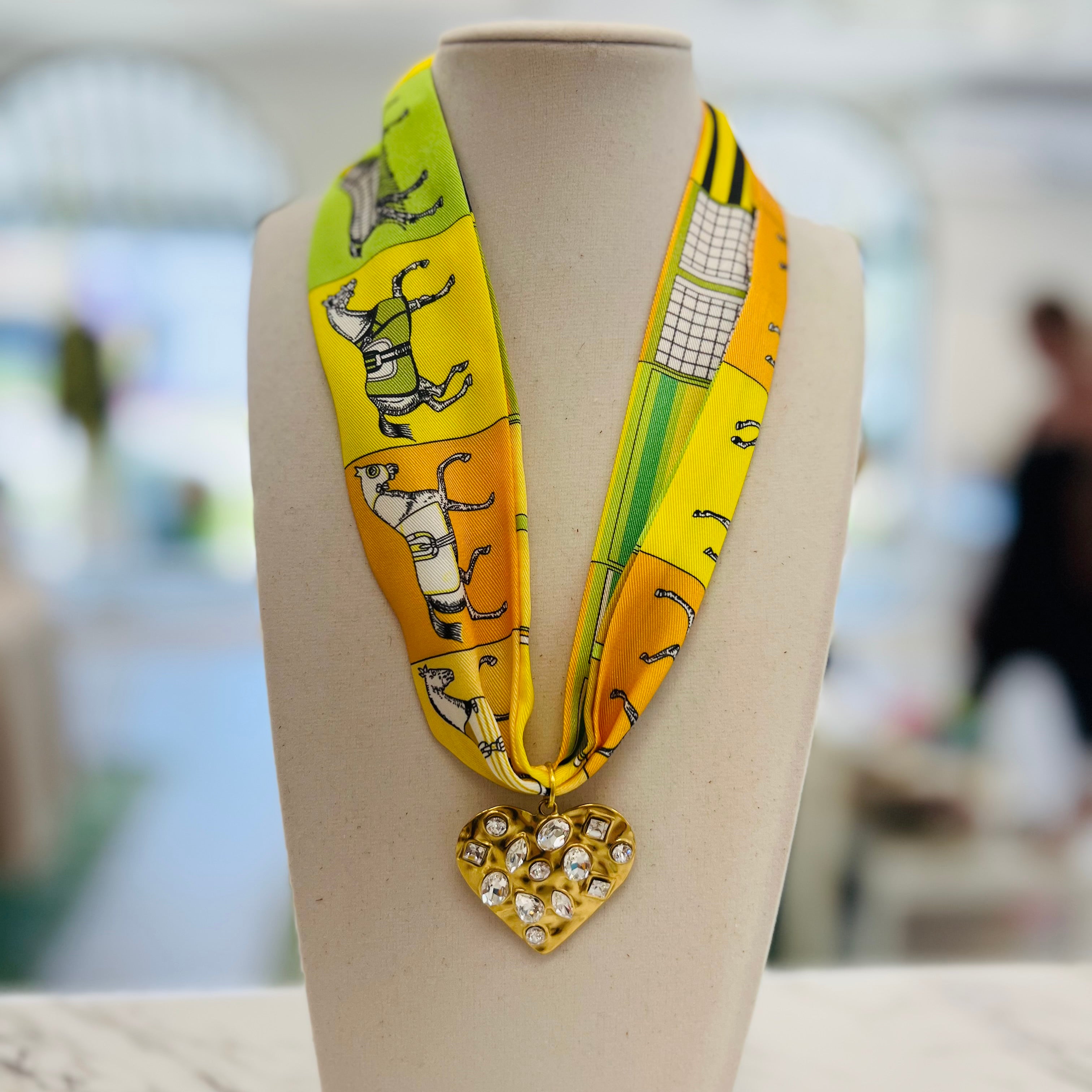 Derby Day Scarf Necklace