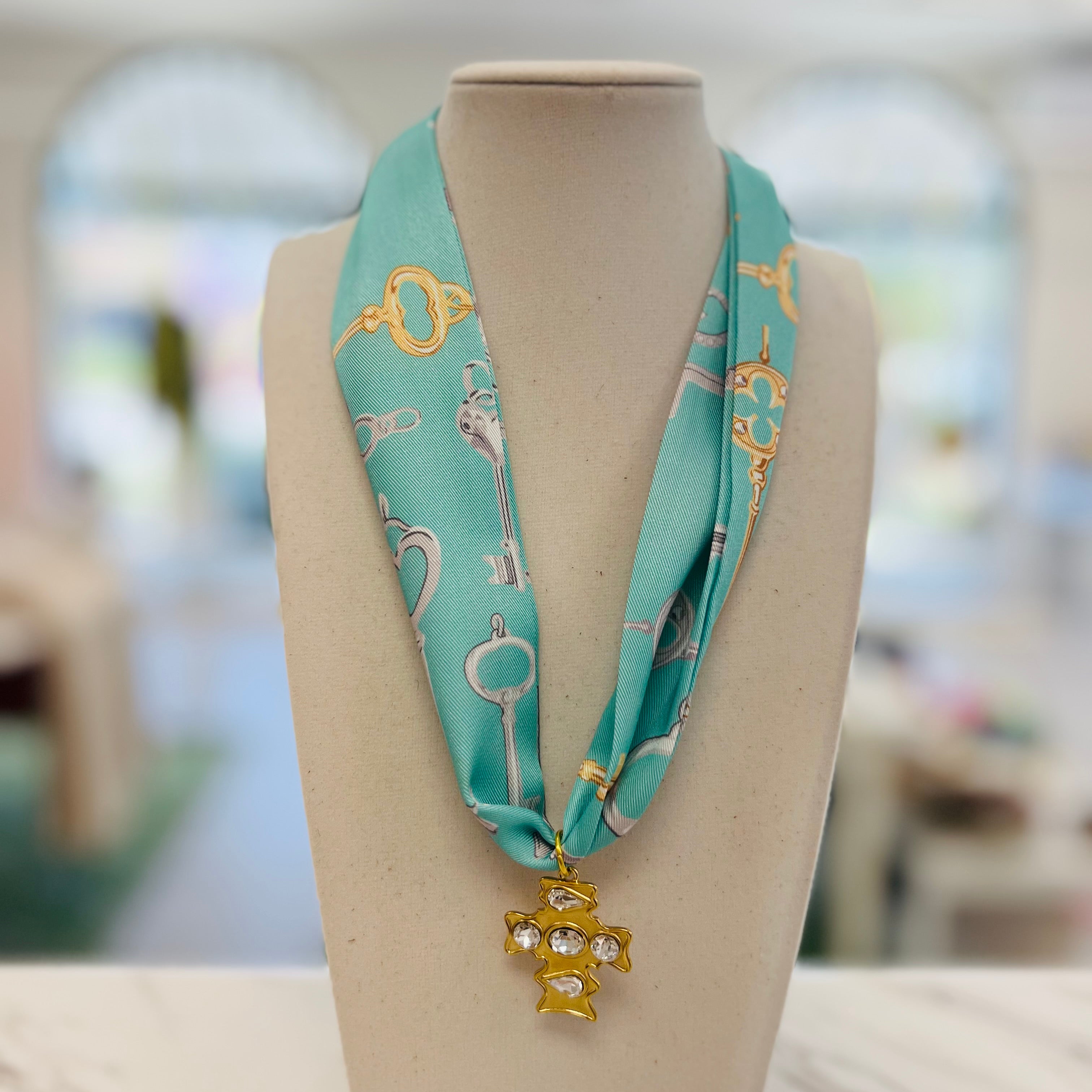 Katherine Key Scarf Necklace