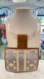 ORIJINAL Acrylic Necklace - Silver, Tan Patch