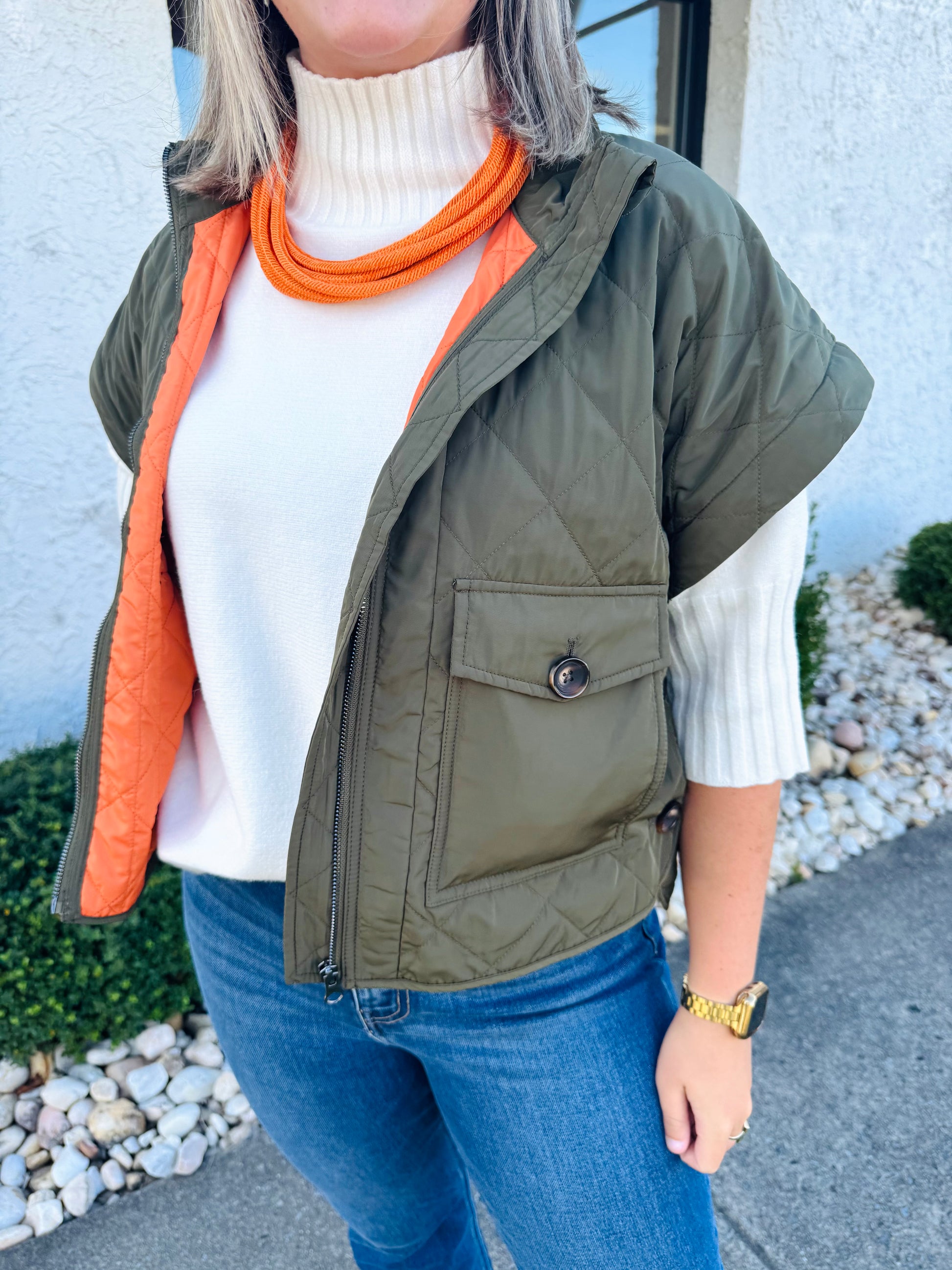 Sherpa Drop Shoulder Convertible Jacket | ANORAK