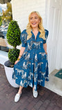Montauk Denim Dress in Big Cats | DIZZY LIZZIE