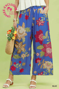 Finding Florals Pants in Blue