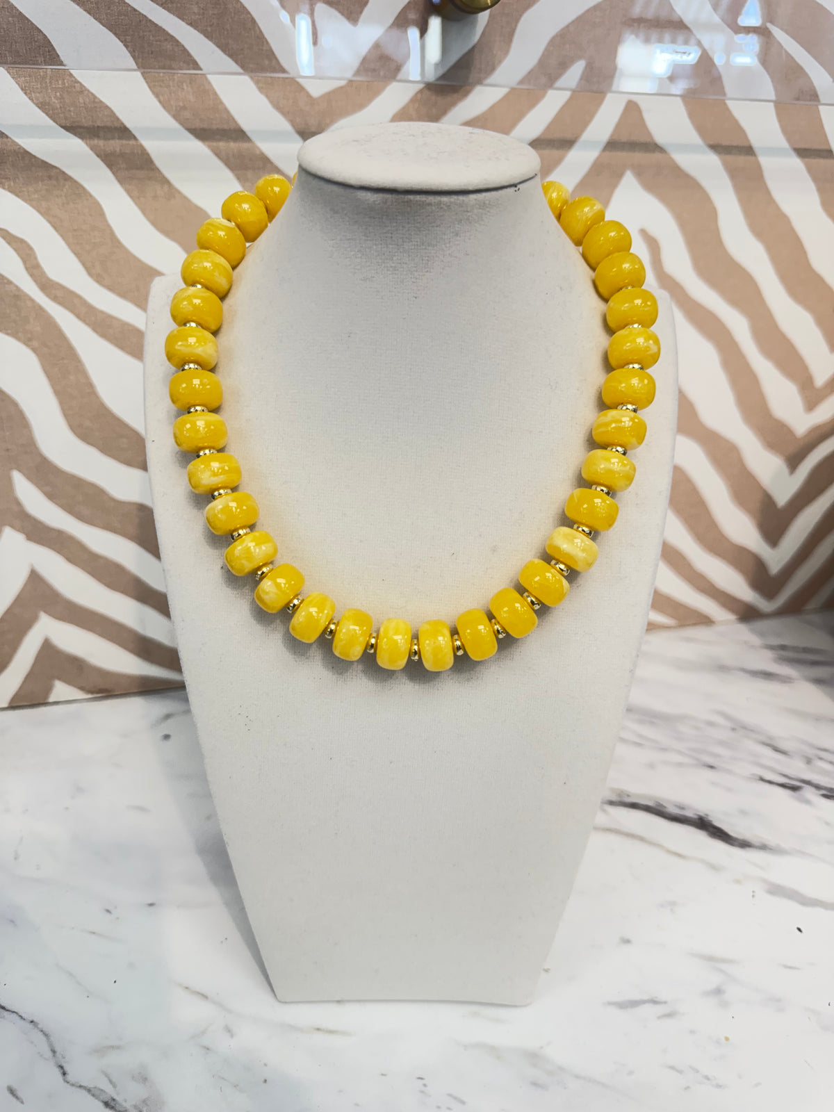 Gold Girl Beaded Necklace