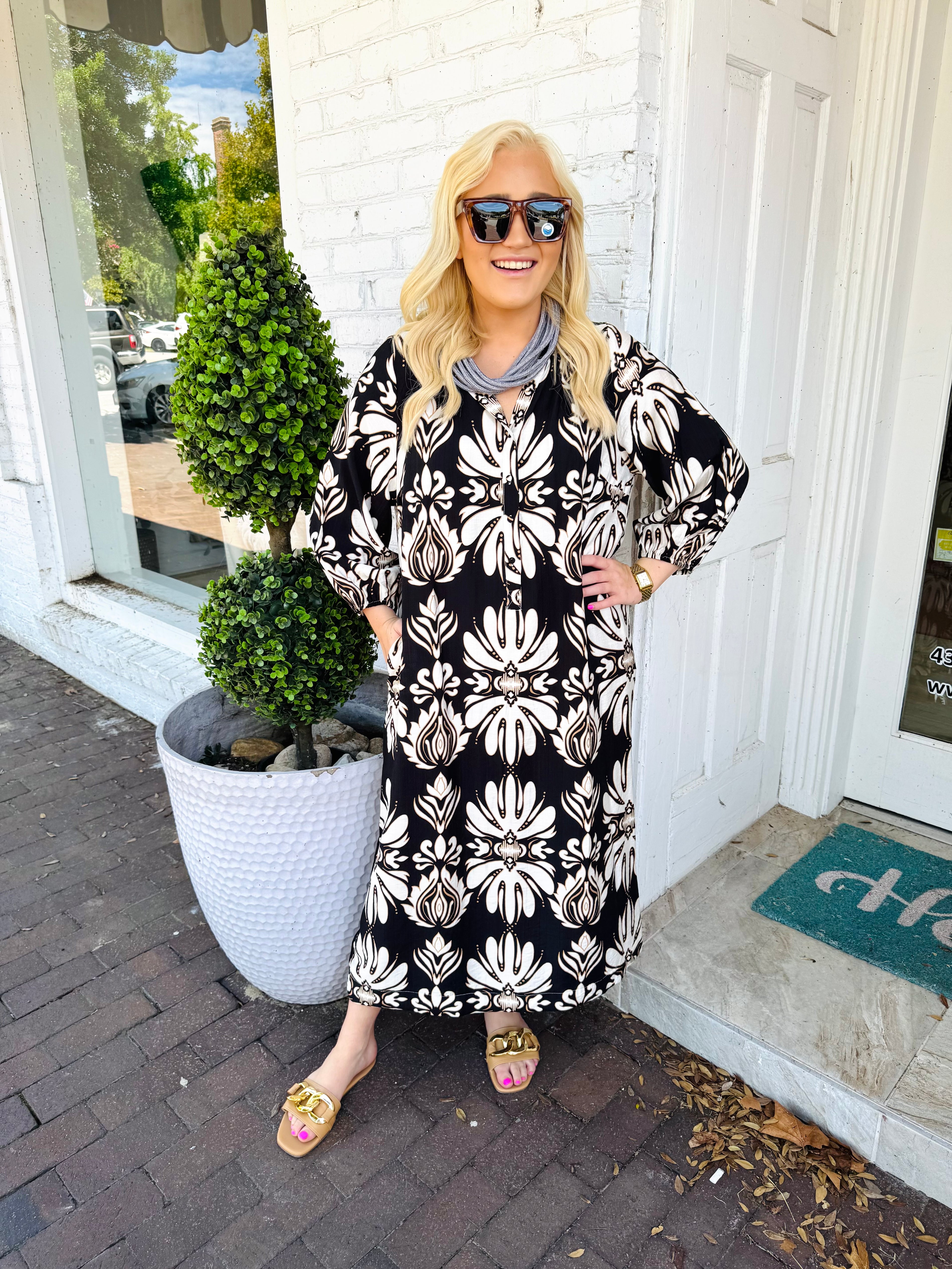 Waves of Elegance Dress (2 Colors)