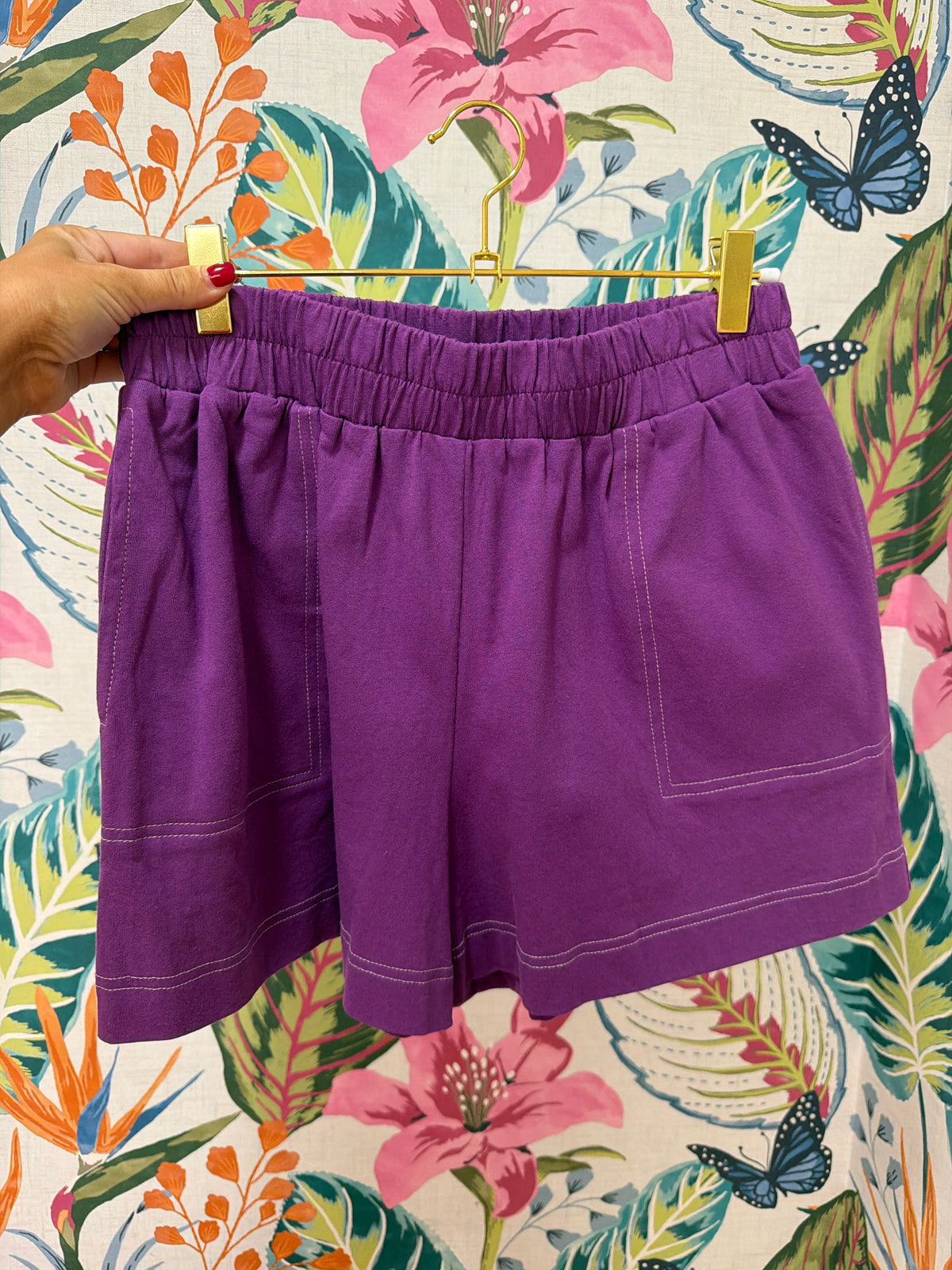 Gameday Girl Contrast Stitch Shorts