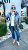 Charcoal Metallic Rain Jacket | ANORAK