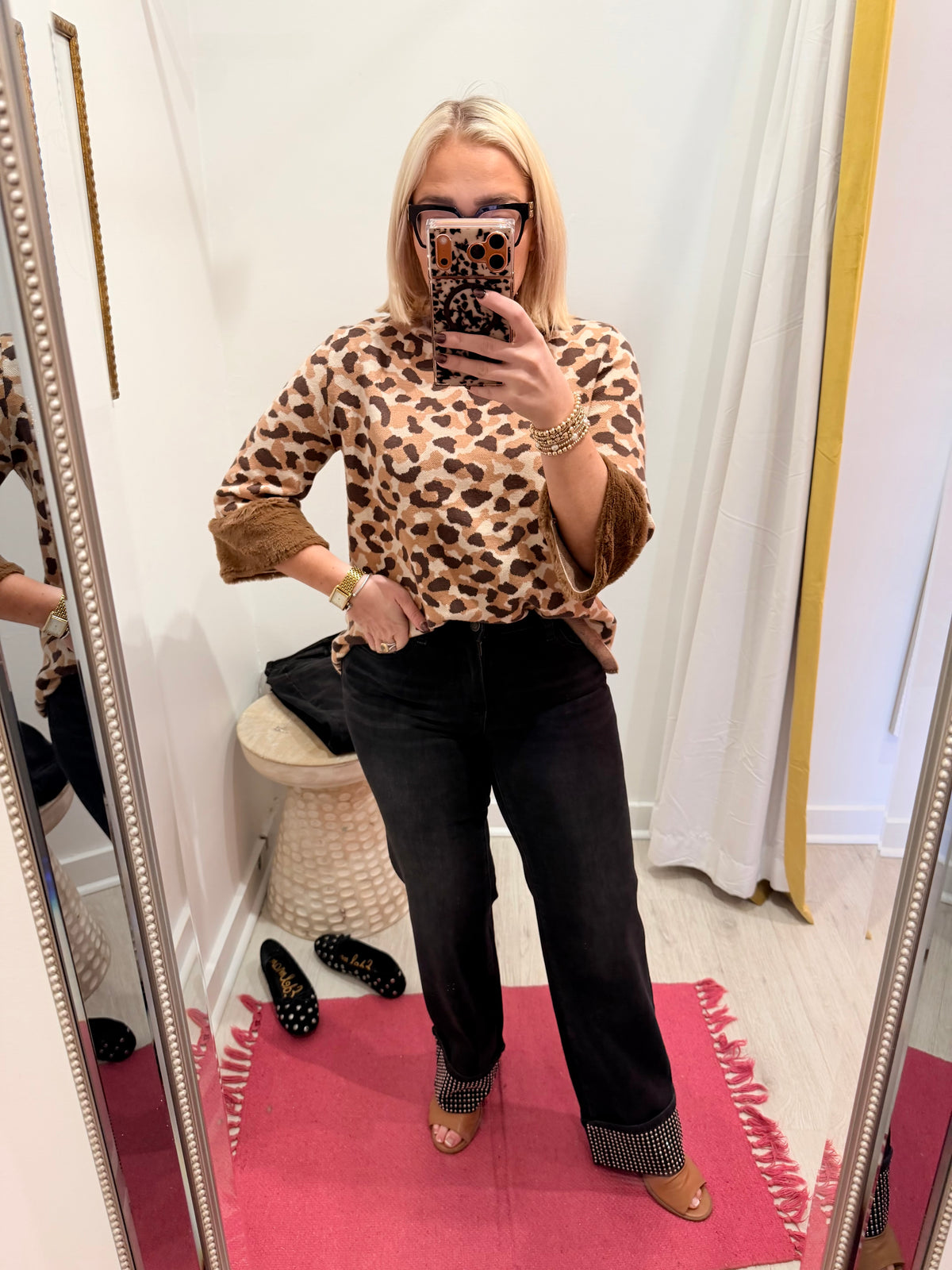 Mid Rise Studded Cuff by Flying Monkey