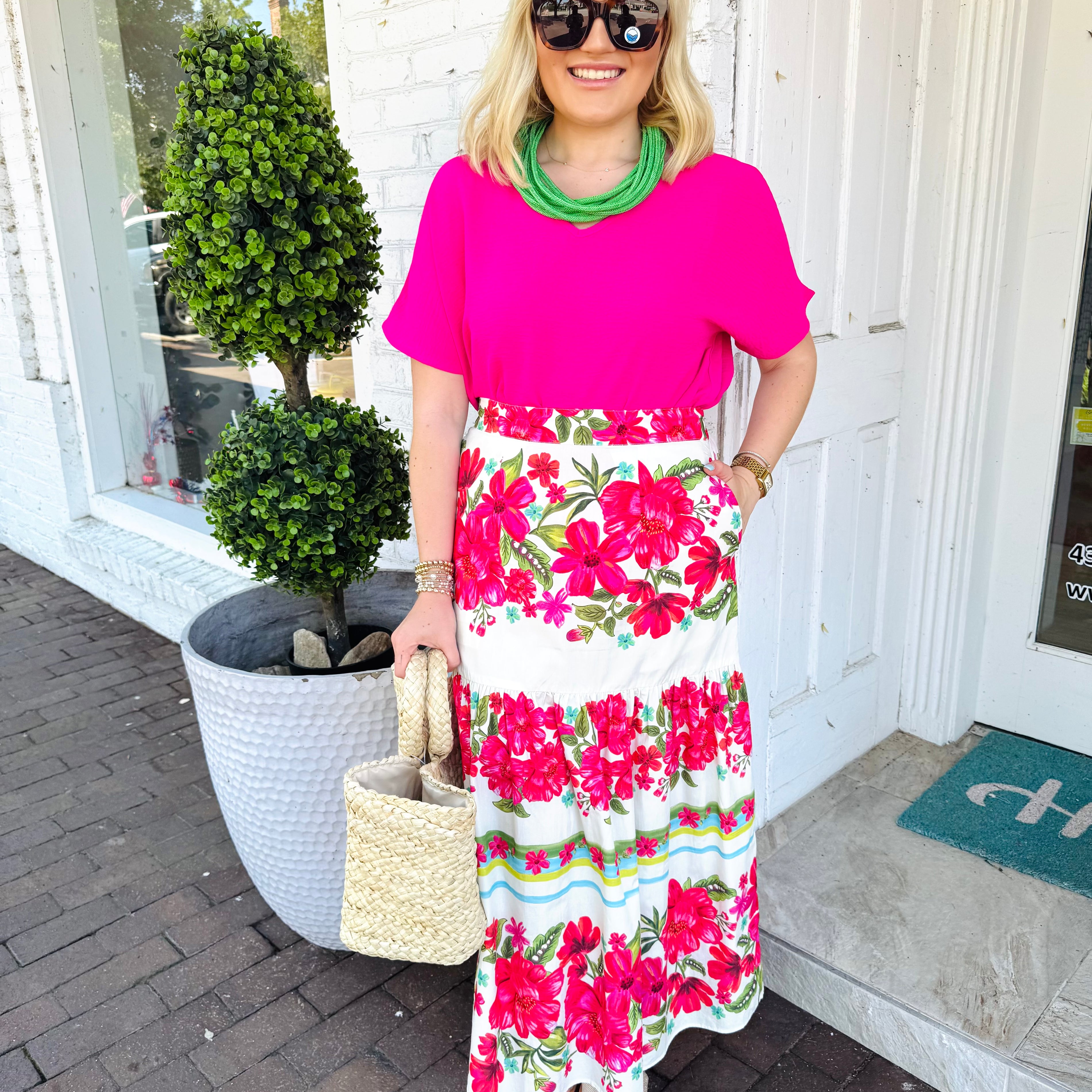 Ada Skirt in Summer Blooms | MAUDE