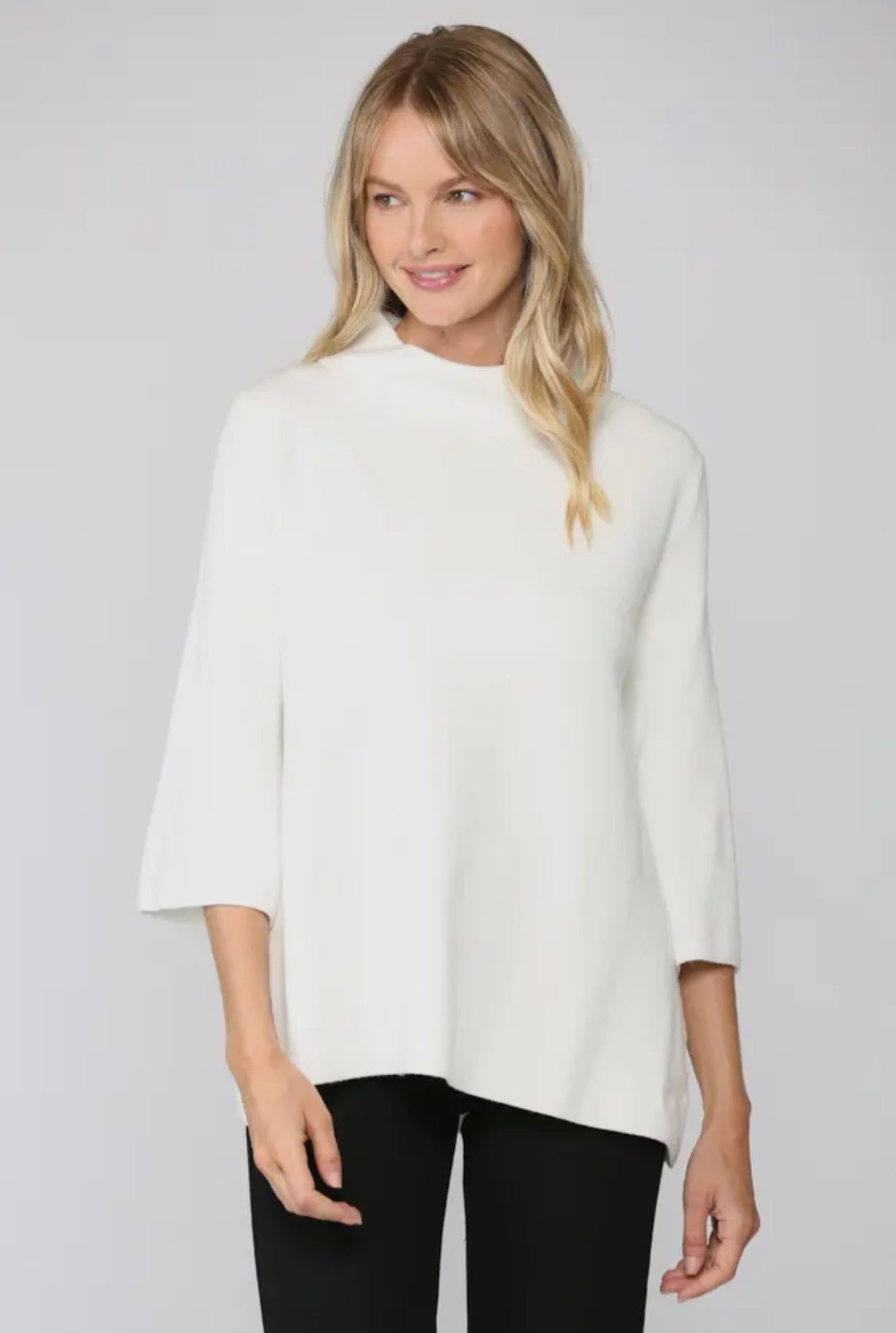Morgan Mock Neck Sweater in Solid (8 Colors)