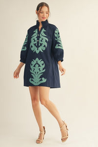 Proper Emblem Dress (2 Colors Available)