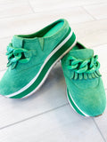 Bess Green Slip On Sneaker