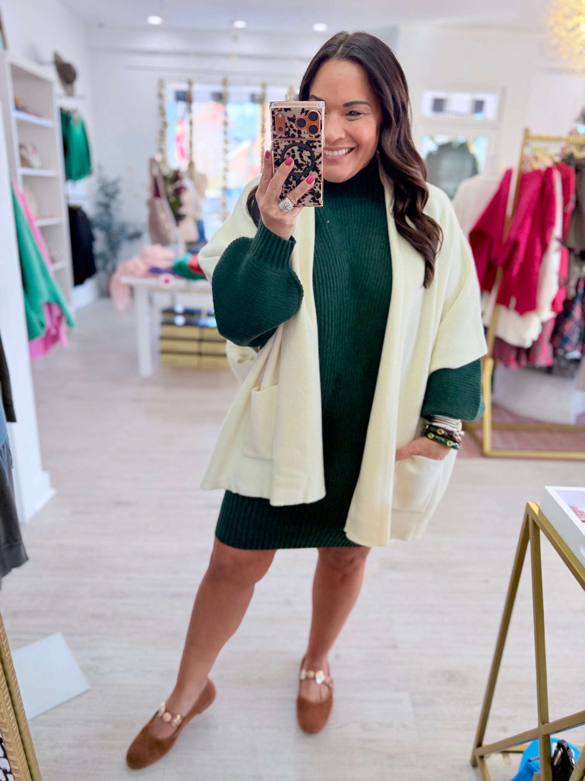 Alice Mock Neck Sweater Dress (2 Colors)