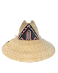 Straw Hat - Pink, Teal, Navy Patch | ORIJINAL