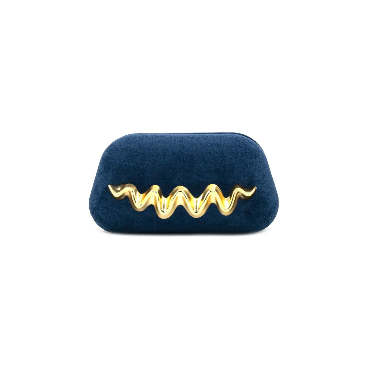 Spunky Suede Clutch in Navy | BC Bags