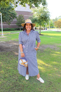 Nina Dress in Black Gingham