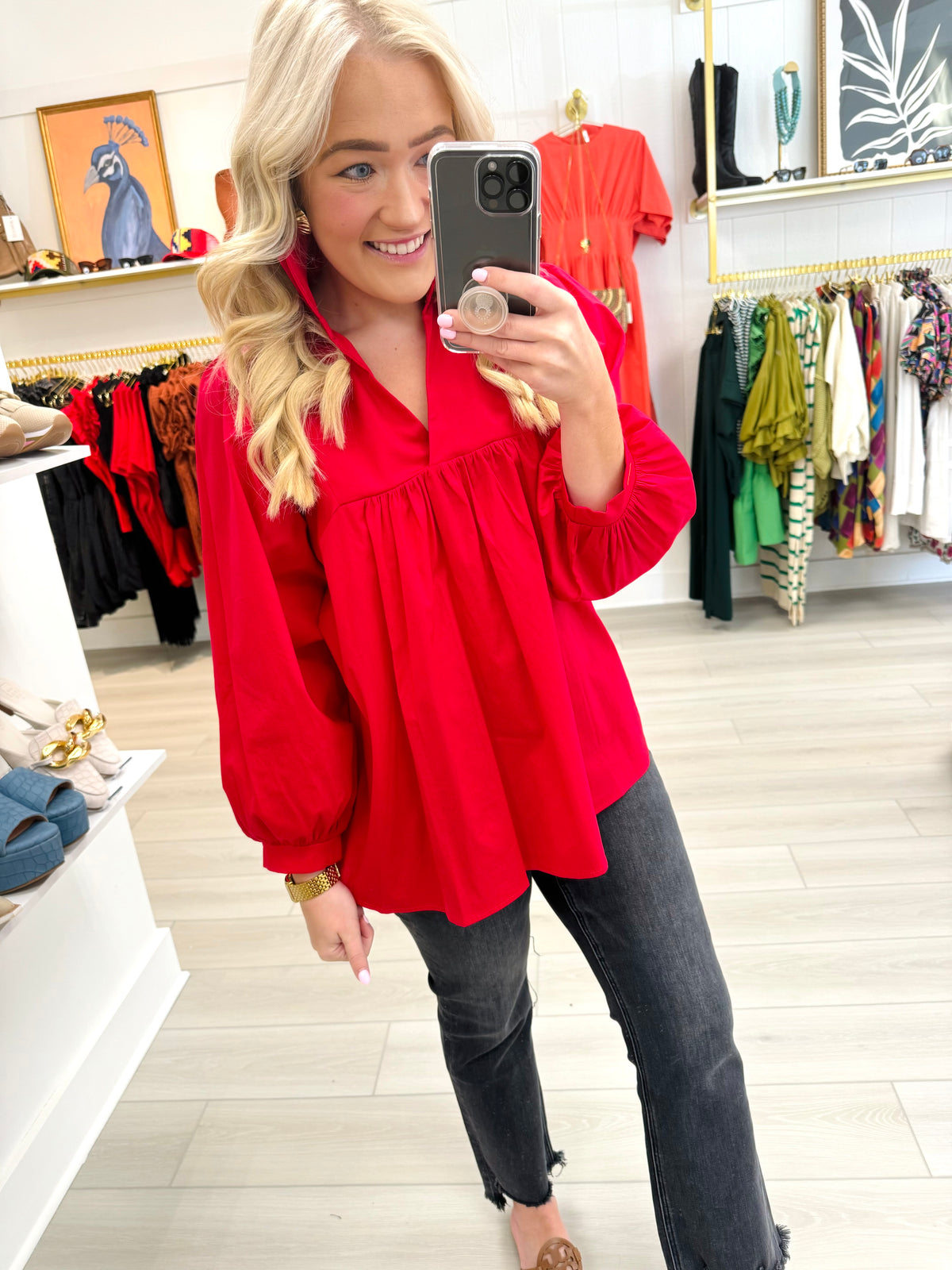 Adrienne Signature Top in Red