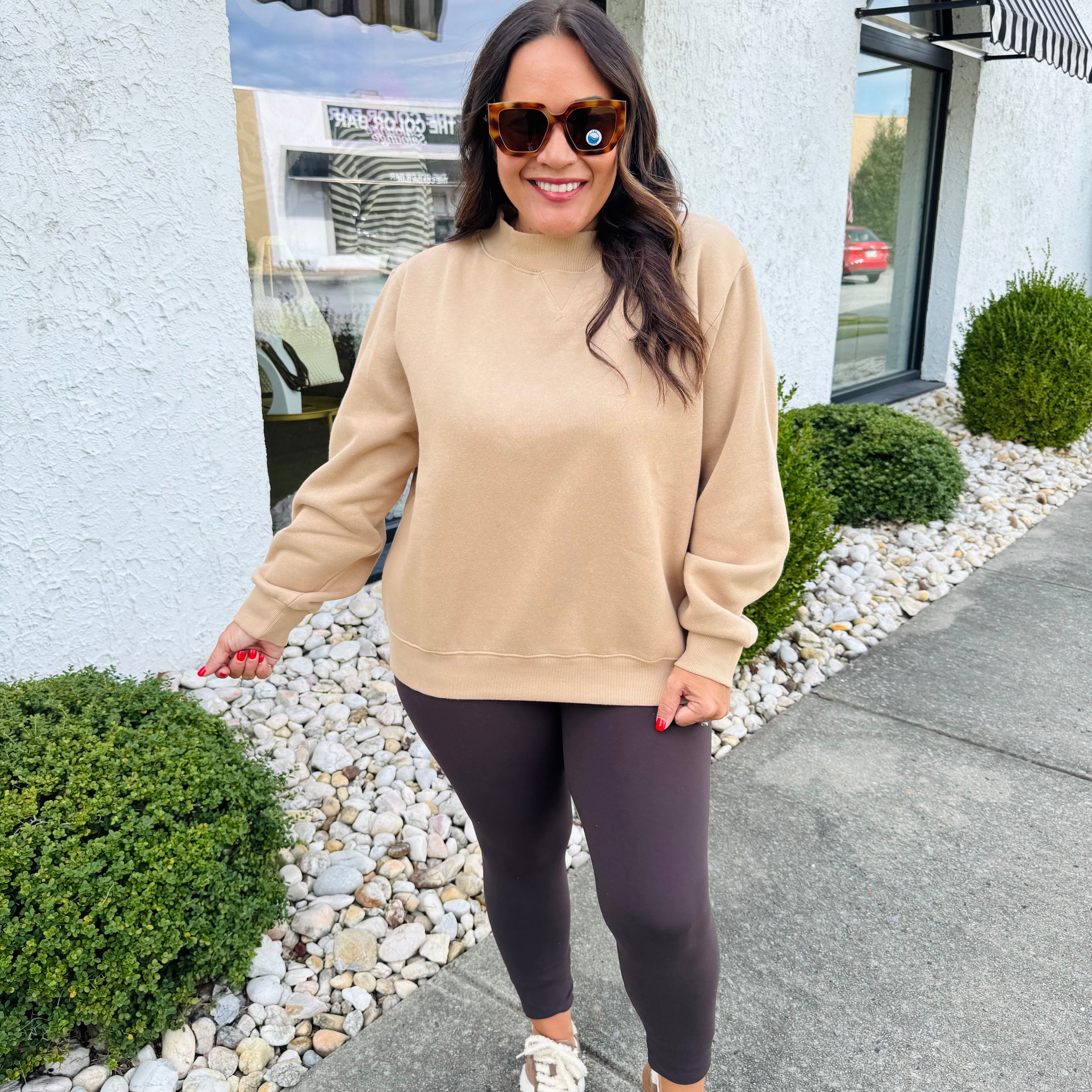 Cool Girl Mockneck Sweatshirt (4 Colors)