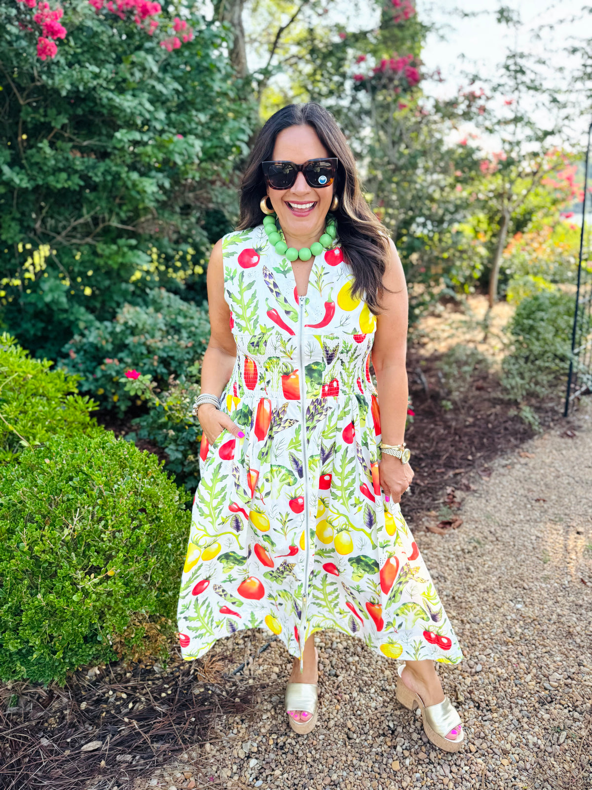 Stacey Dress in Summer Vegtables