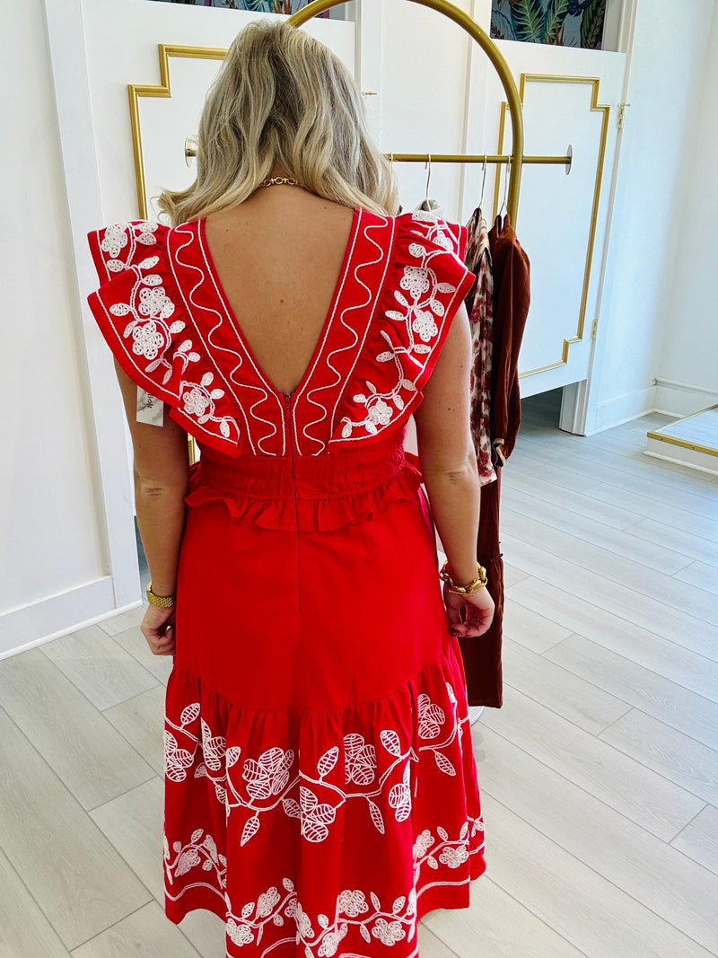 Emma Embroidered Maxi