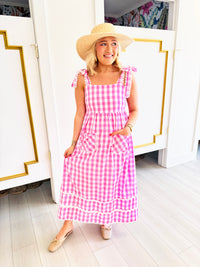 Pretty Pink Picnic Dress