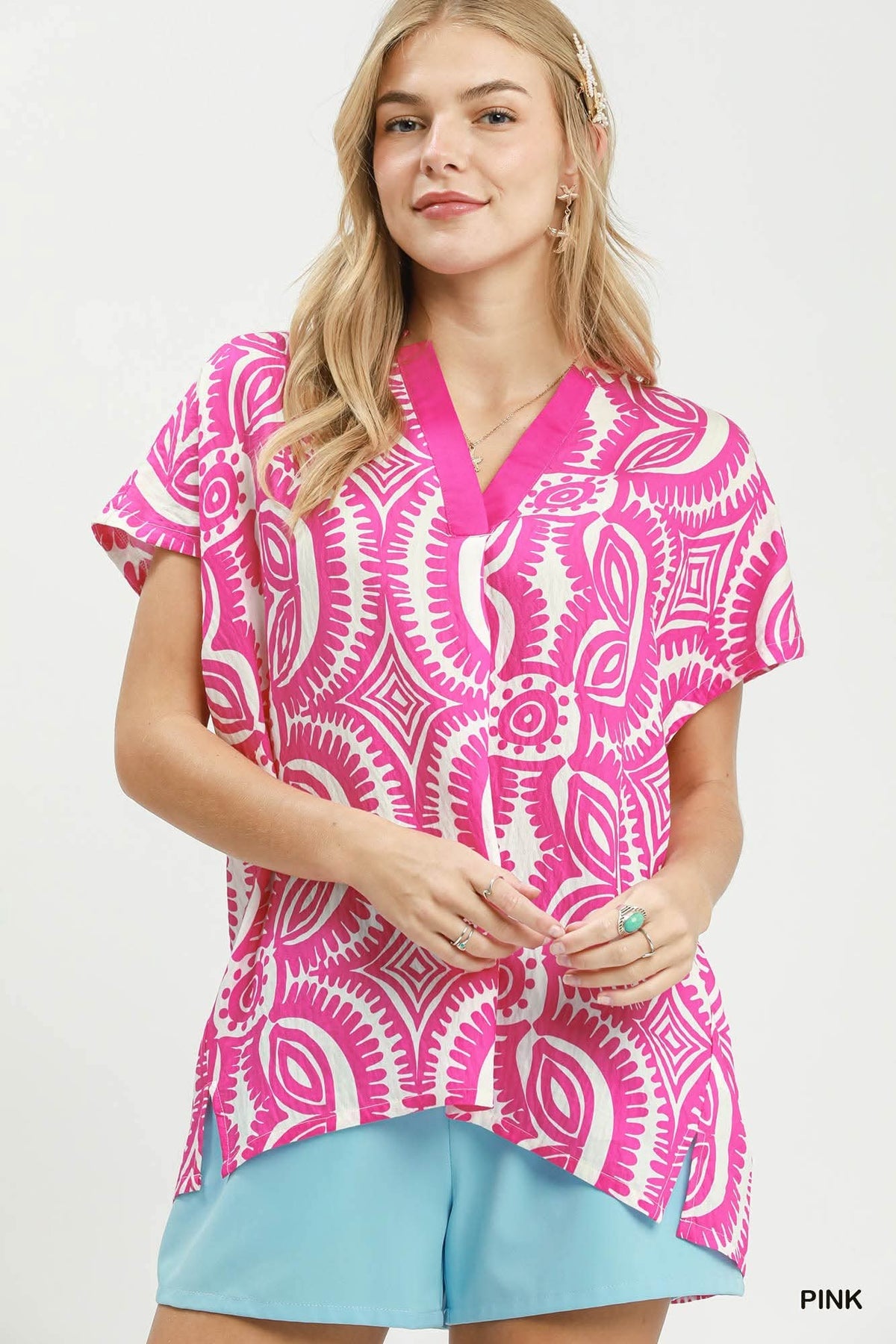Sweet Sara Top in Pink