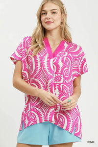 Sweet Sara Top in Pink