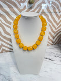 Follow the Sun Gold Square Beaded Necklace