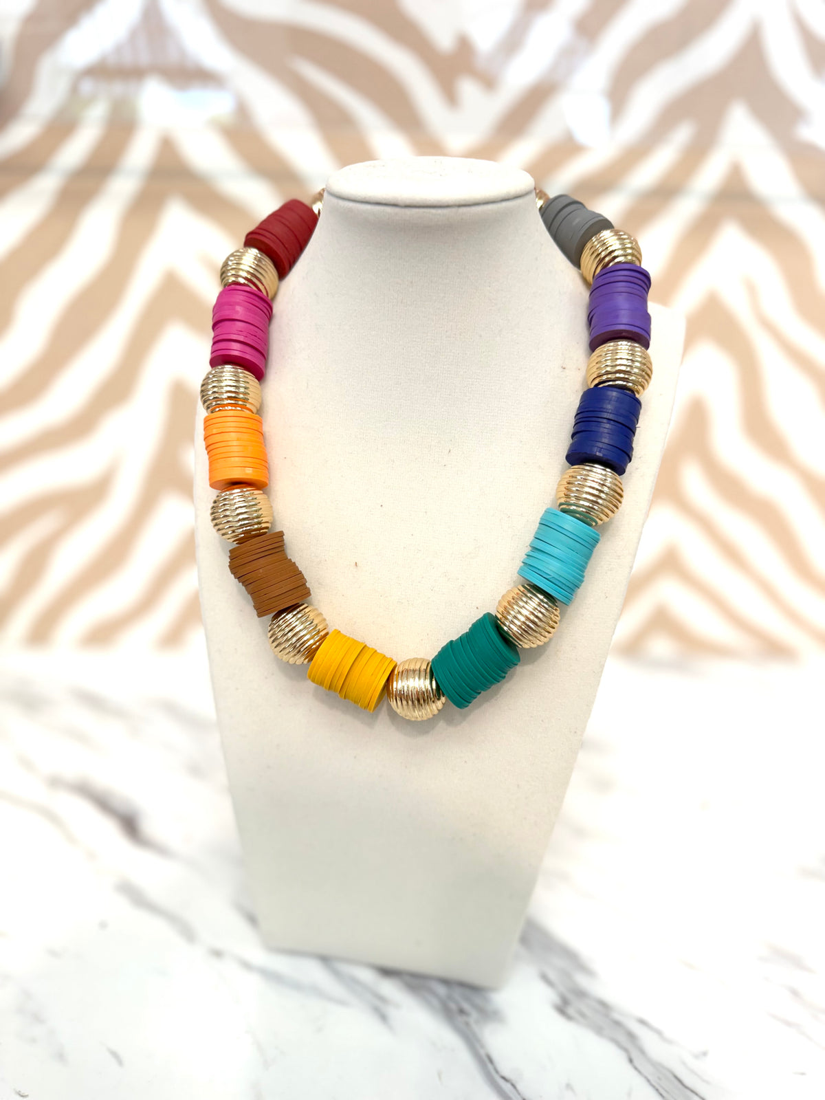 Carousel Necklace - Fall Multicolor