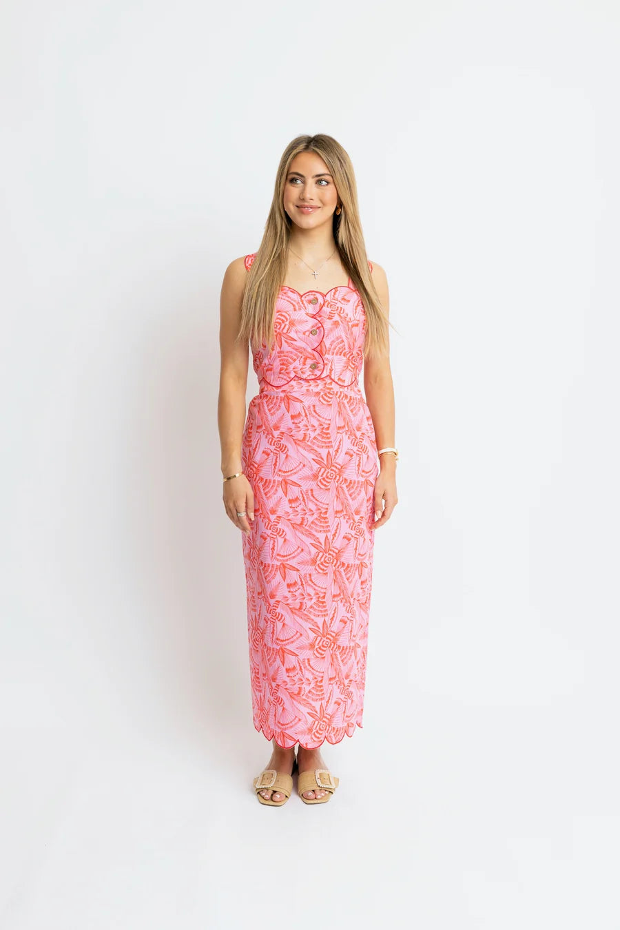 Tropical Linen Maxi Skirt | KARLIE