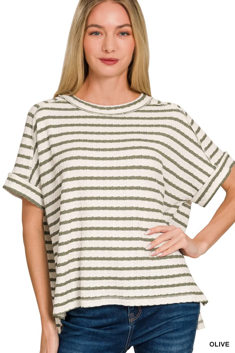 Easy Like Sunday Tee in Olive | BOMB BASIC