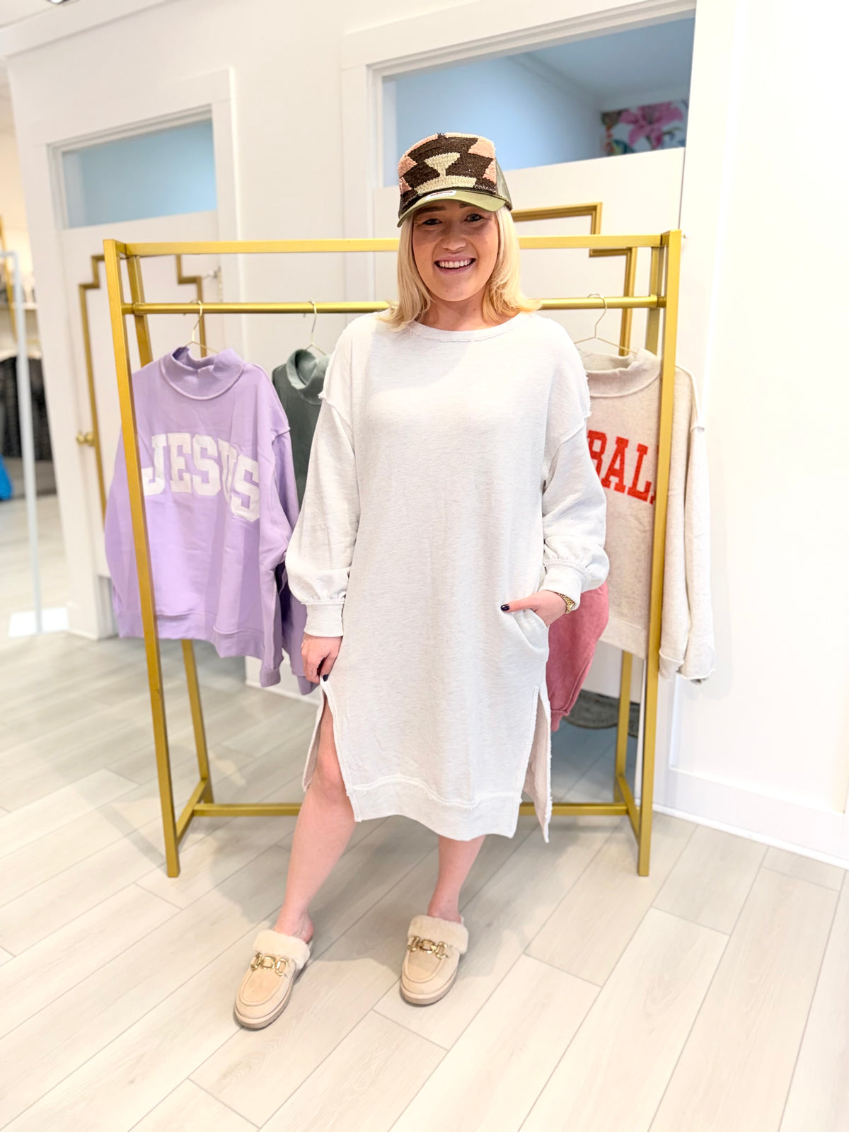 Slouchy Day Sweatshirt Dress