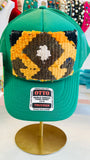ORIJINAL Trucker Hat in Kelly Green - Olive/Mustard Patch