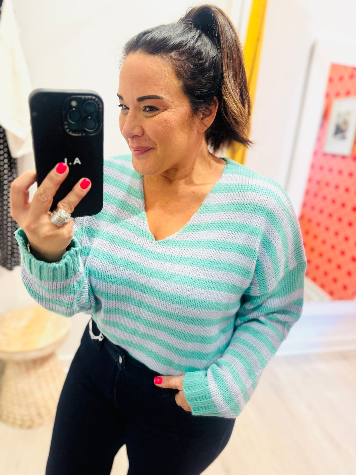 Mountain Top Striped Sweater