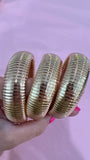 Rachel Ribbed Bangle Large