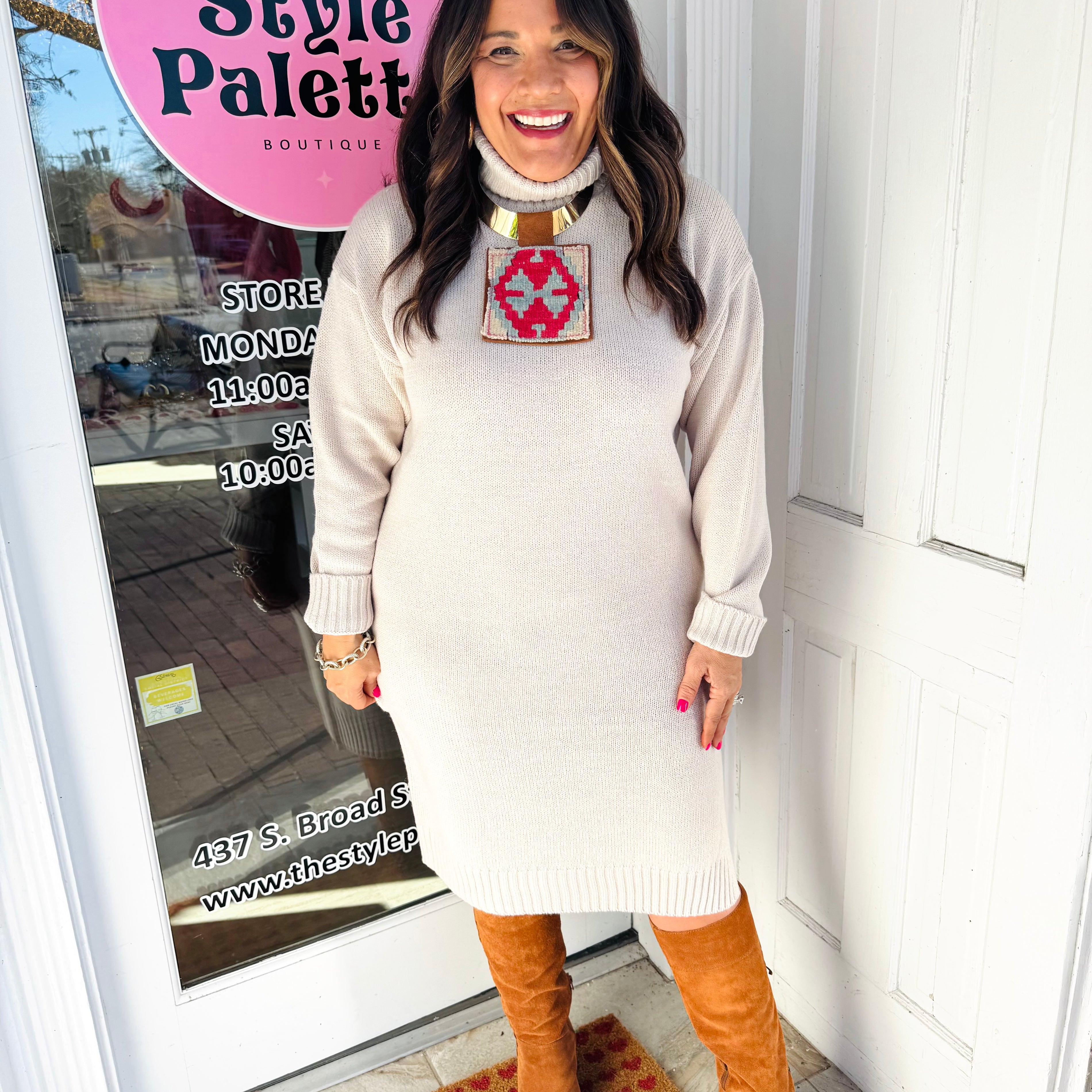Cool Girl Winter Dress (4 Colors)