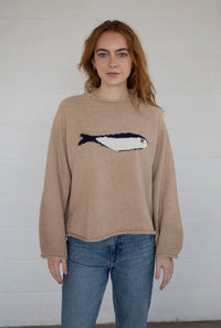 Nantucket Winter Fish Mock Neck Sweater (4 Colors)