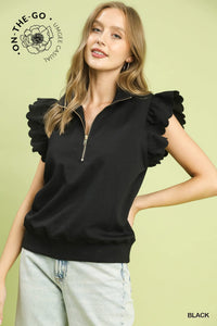 Girl on the Go Top in Black