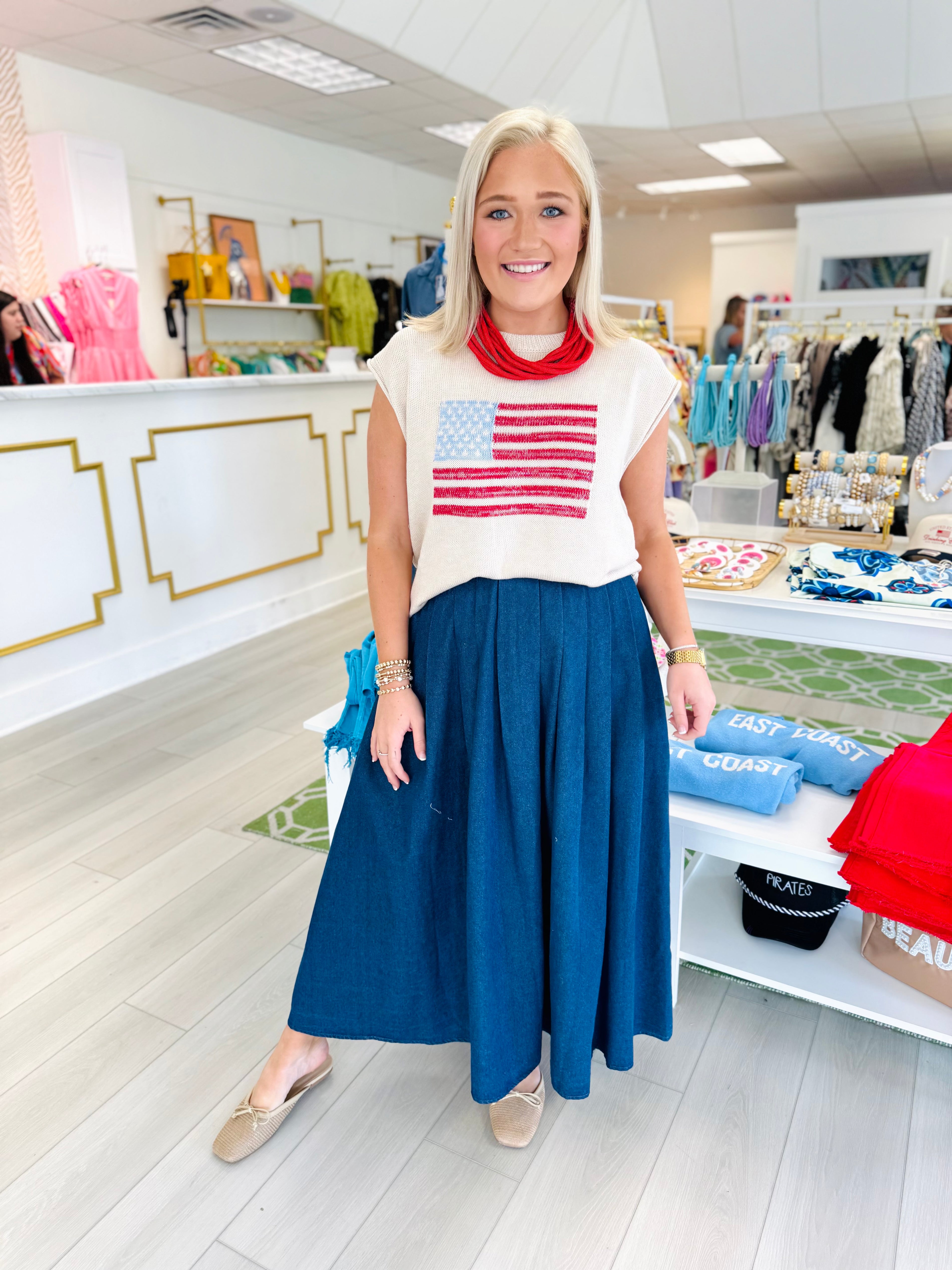 Dava Denim Skirt