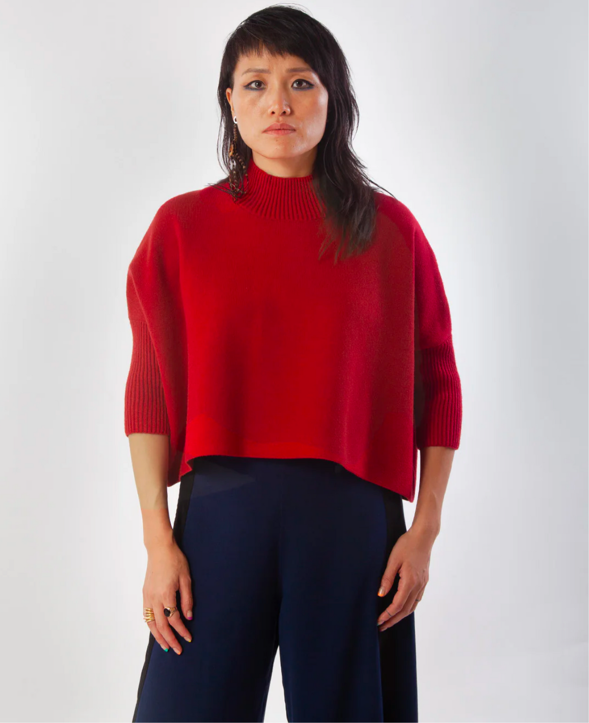 Aja Sweater in Scarlet | KERISMA