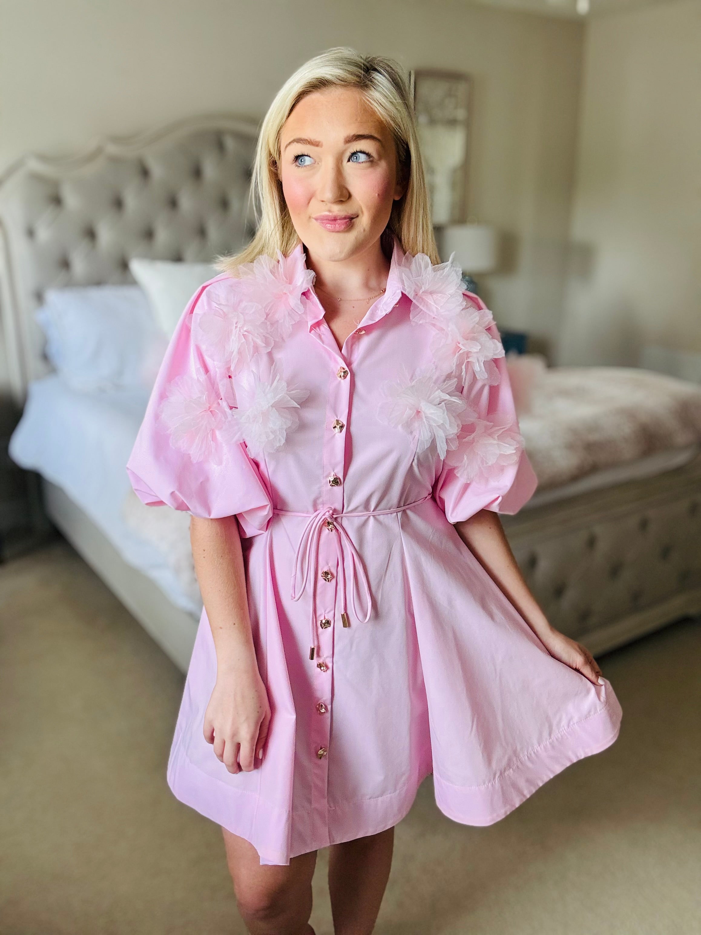 Spring Elegance Mini Dress (2 Colors)
