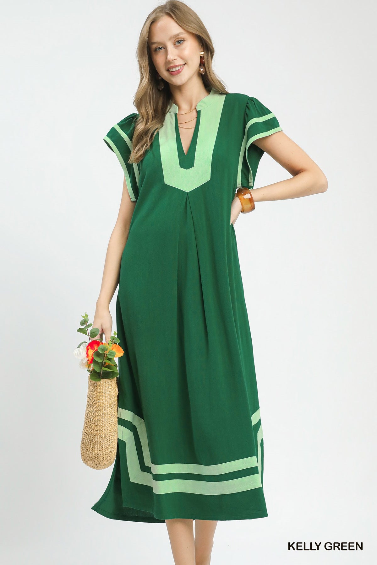 Simply Seen Maxi Dress in Kelly Green
